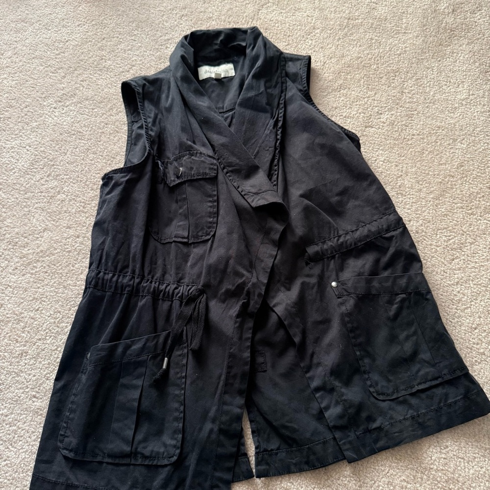 danielrainn Black Sleeveless Utility Vest (S)